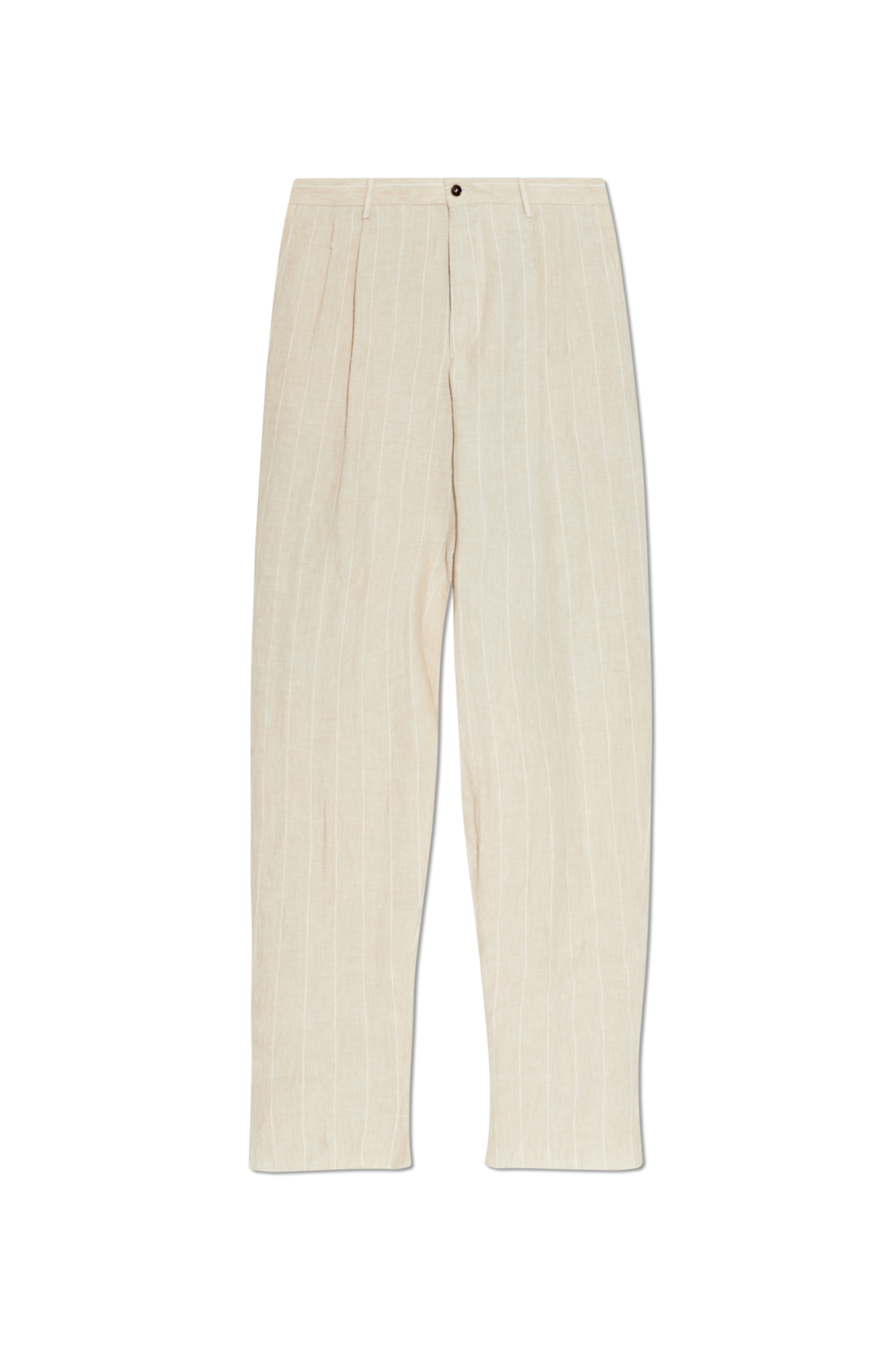 Giorgio Armani linen pants with a striped pattern | Men's | Vitkac